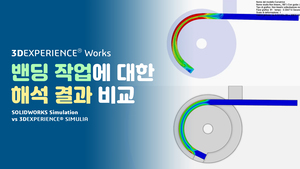 밴딩작업에 대한 시뮬레이션 결과 비교